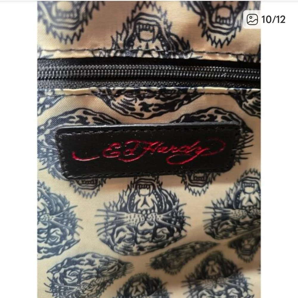 Ed Hardy Nova Skull Rhinestone Bag – Crossbody + Tote ♡ - Picture 7 of 10